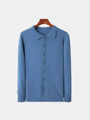 100% Cashmere Polo Cardigan - North & Row