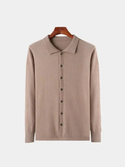 100% Cashmere Polo Cardigan - North & Row