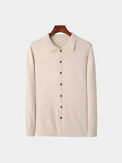 100% Cashmere Polo Cardigan - North & Row