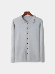 100% Cashmere Polo Cardigan - North & Row