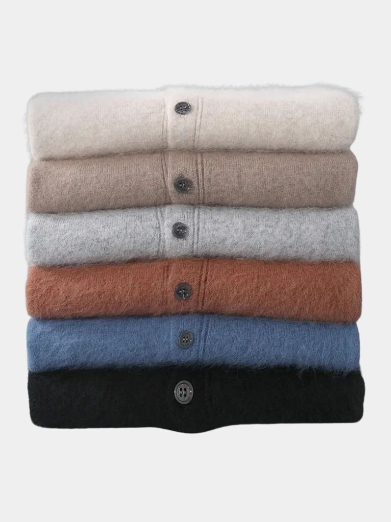 100% Cashmere Polo Cardigan - North & Row