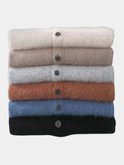 100% Cashmere Polo Cardigan - North & Row