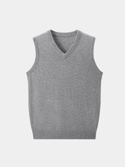 100% Cashmere V Neck Knit Vest - North & Row