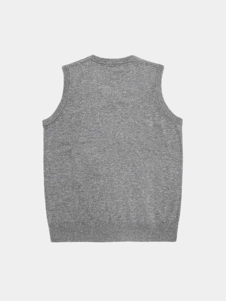 100% Cashmere V Neck Knit Vest - North & Row
