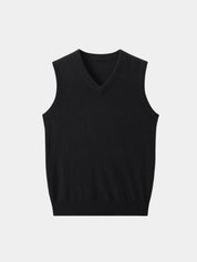 100% Cashmere V Neck Knit Vest - North & Row