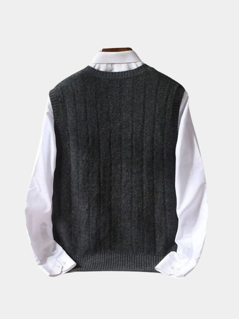 100% Merino Wool Pullover Sweater Vest - North & Row