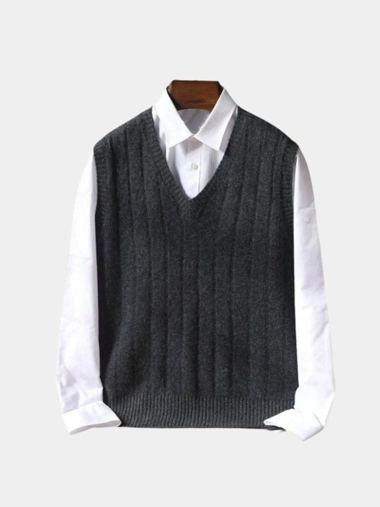 100% Merino Wool Pullover Sweater Vest - North & Row