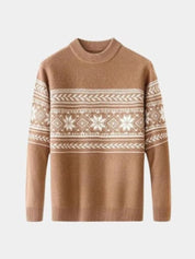 100% Wool Fair Isle Pullover Sweater Jumper - North & Row