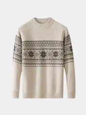 100% Wool Fair Isle Pullover Sweater Jumper - North & Row