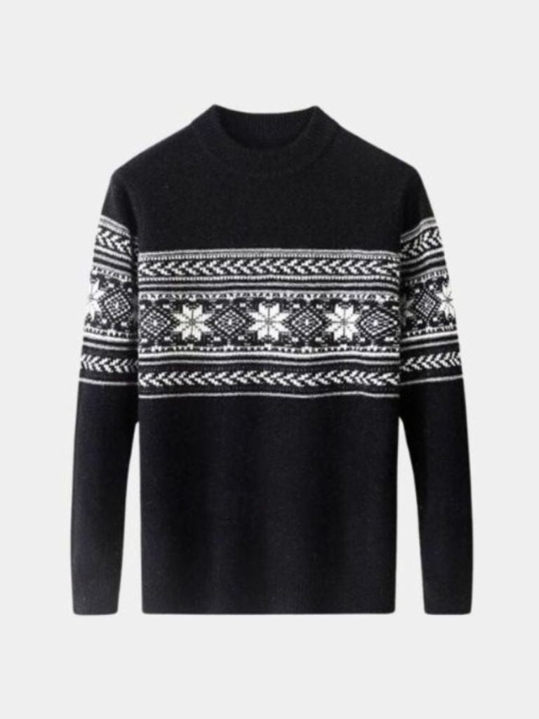 100% Wool Fair Isle Pullover Sweater Jumper - North & Row