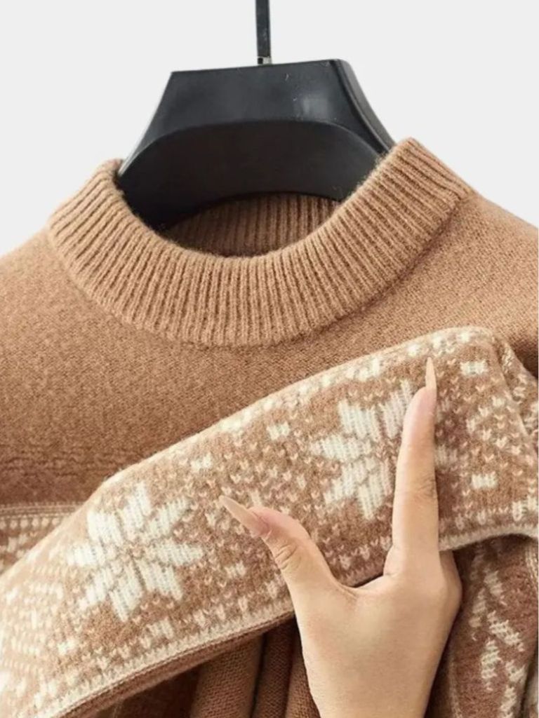 100% Wool Fair Isle Pullover Sweater Jumper - North & Row