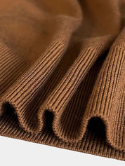 100% Wool Knit V Neck Turndown Polo Pullover - North & Row