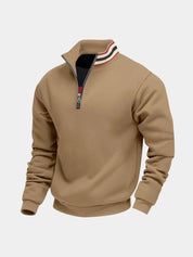 Regent Striped High Collar Pullover - North & Row