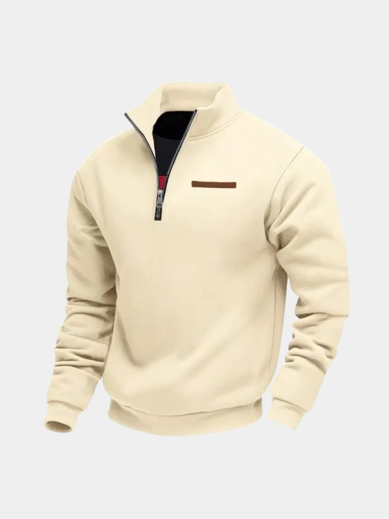 Slate Urban High Collar Pullover - North & Row