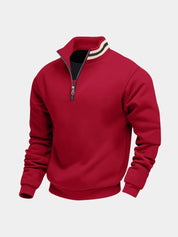 Regent Striped High Collar Pullover - North & Row