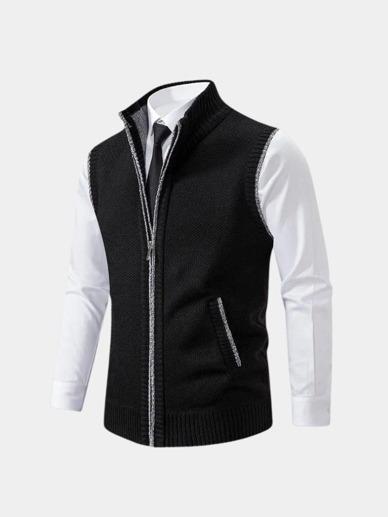 Elegant Full-Zip Sweater Vest - North & Row
