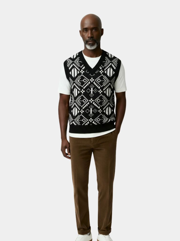 Academic Retro Knit Vest - North & Row