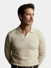 Essential V-Neck Polo Sweater - North & Row