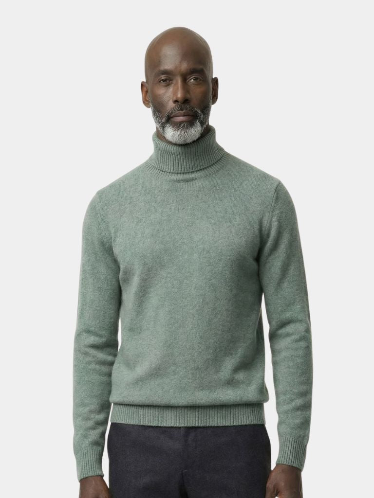 100% Merino Wool Turtleneck Sweater - North & Row
