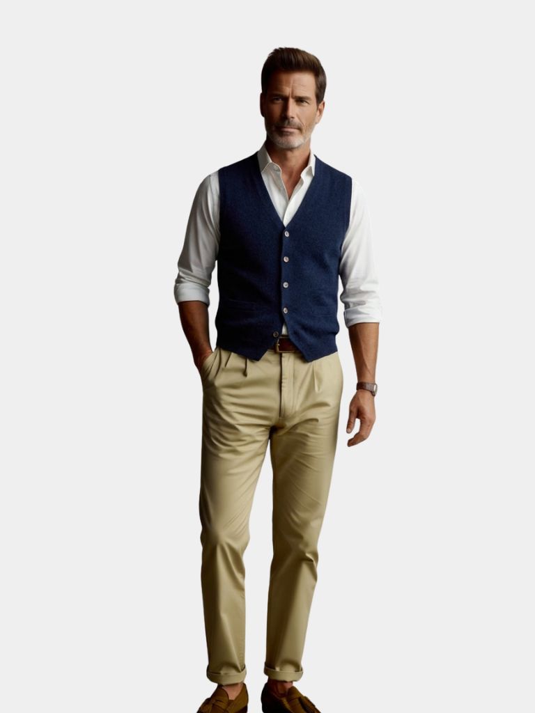 Cashmere Cardigan Vest  - North & Row