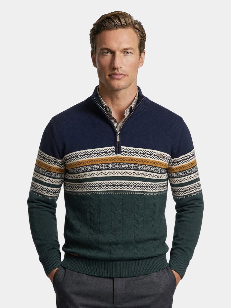 Half Zip Knit Pullover Sweater - North & Row