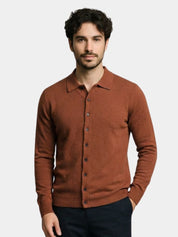 100% Cashmere Polo Cardigan - North & Row
