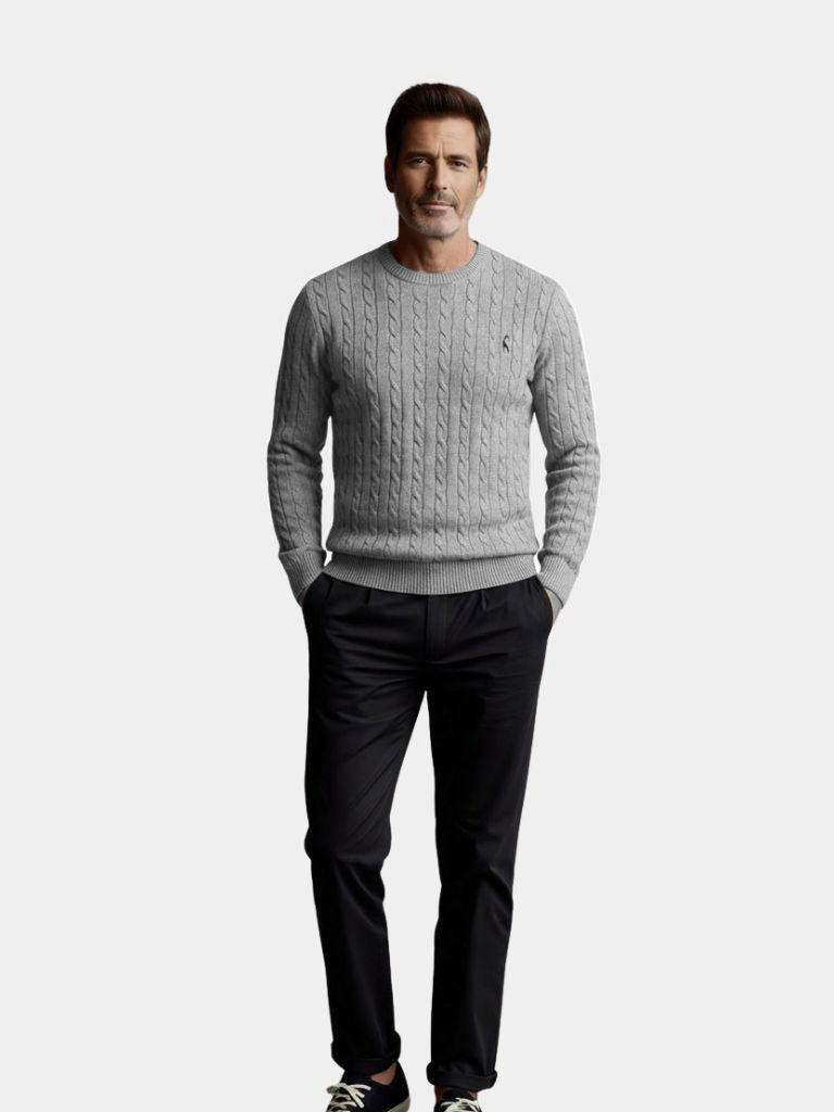 Cotton  Crew Neck Pullover Sweater - North & Row