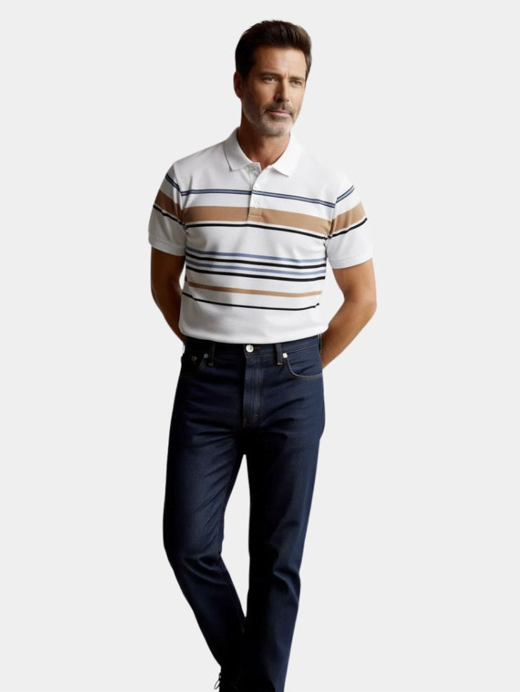Sunset Stripe Polo – North & Row