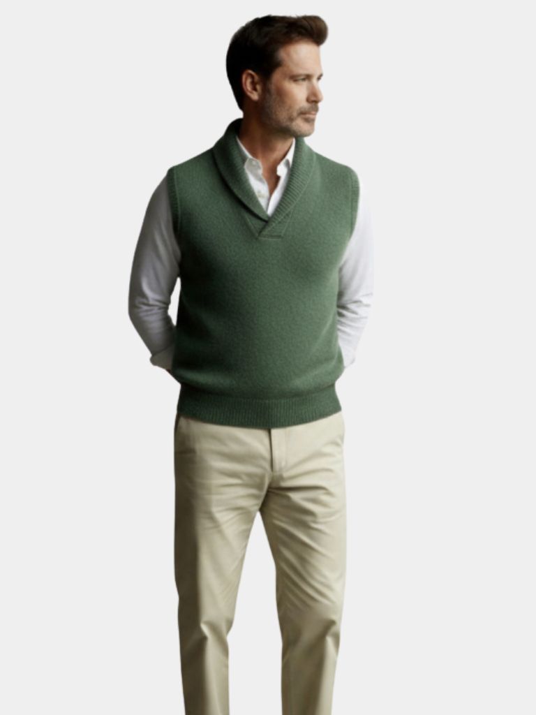 British Knit Vest Waistcoat - North & Row