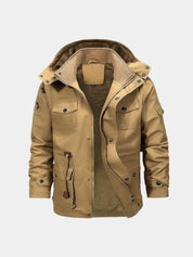 Fleece Hooded Bomber Jacket - North & Row