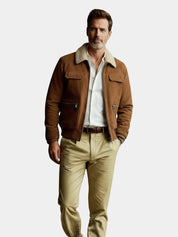 Essential Fleece Suede Jacket - North & Row