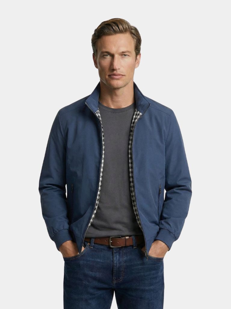 Casual Solid Bomber Jacket - North & Row