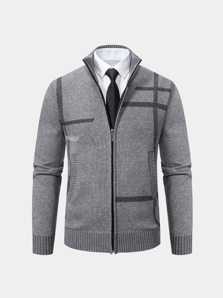 Graphite Symmetry Knit Jacket - North & Row