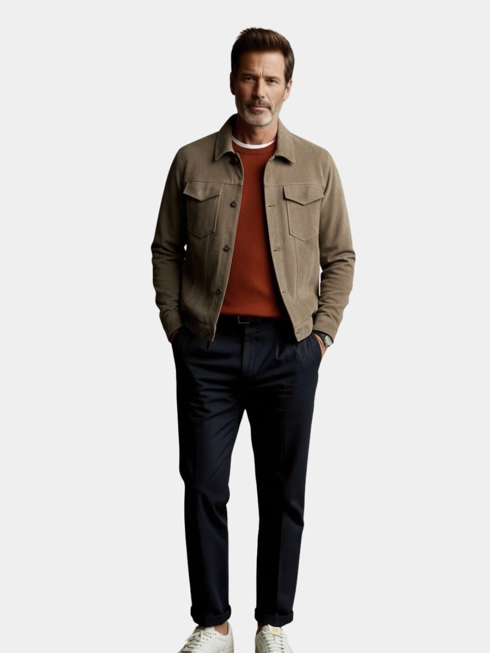 Laurent Leather Aviator Jacket - North & Row