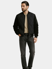 Sherpa Sleeves Padded Bomber Jacket - North & Row
