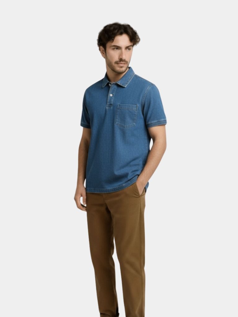 Bethlehem Blues Polo Shirt – North & Row