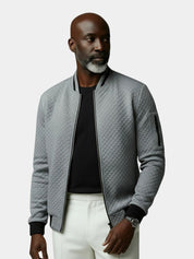 Textured Casual Bomber Jacket - North & Row