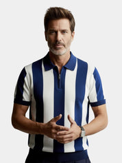Navy Stripe Polo - North & Row