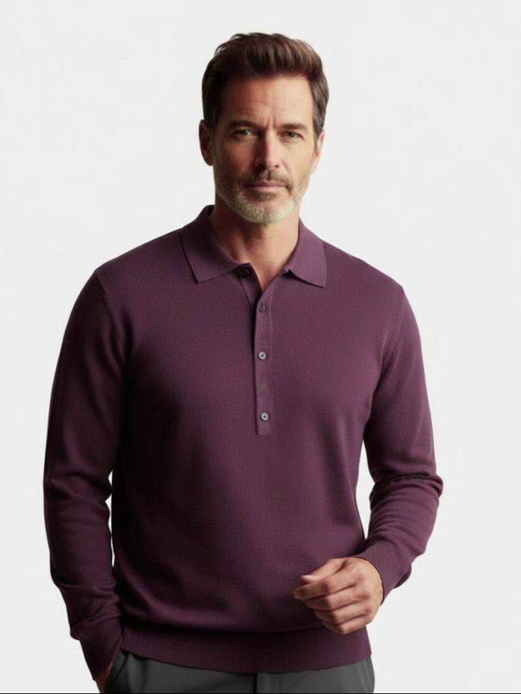 Old Money Knit Polo Pullover - North & Row