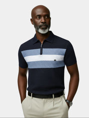 Classic Fit Quarter Zip Business Casual Short Sleeves Polo - North & Row