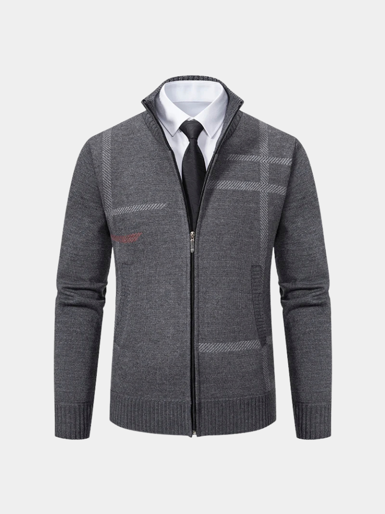 Graphite Symmetry Knit Jacket - North & Row