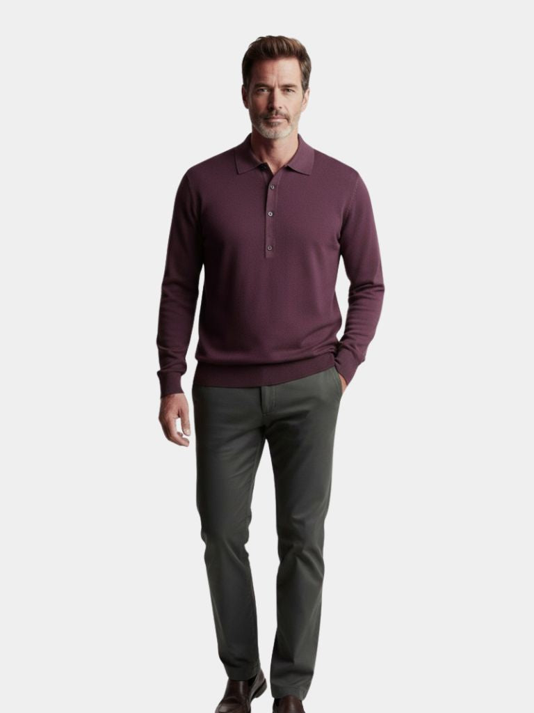 Old Money Knit Polo Pullover - North & Row