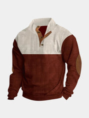 High Collar Corduroy Retro Pullover - North & Row