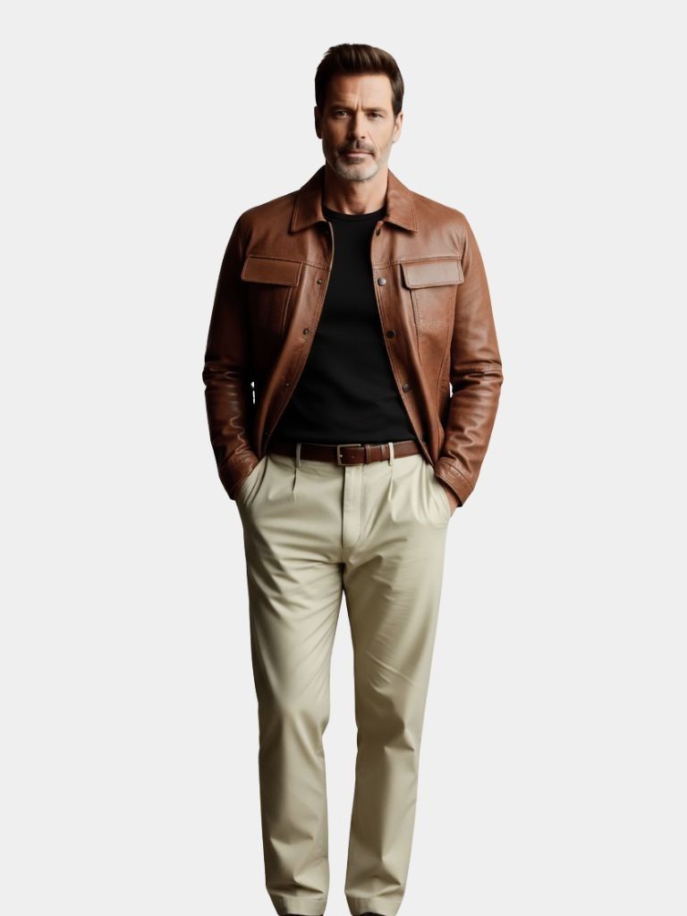 Bronze Rebel Leather Jacket – North & Row