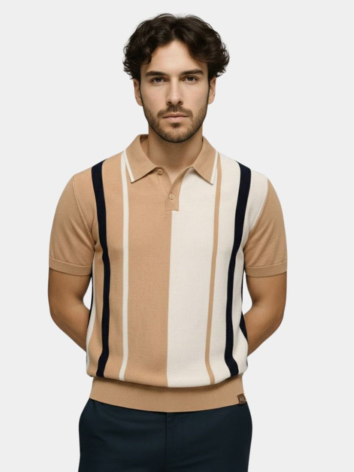 Retro Stripe Polo – North & Row