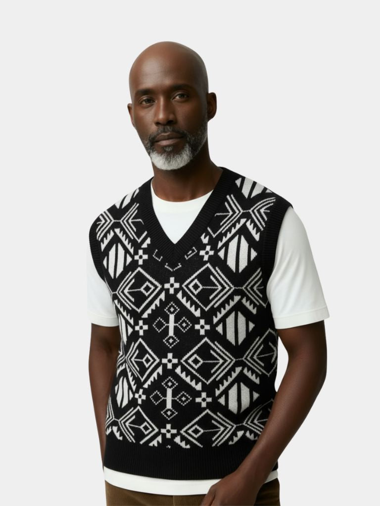 Academic Retro Knit Vest - North & Row