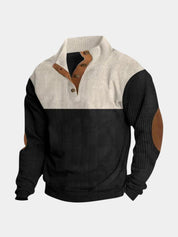 High Collar Corduroy Retro Pullover - North & Row
