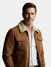 Essential Fleece Suede Jacket - North & Row