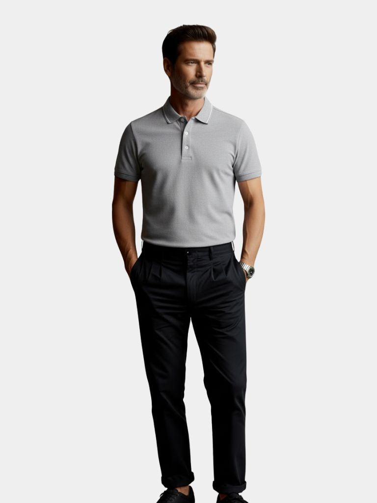 Steel Grey Polo – North & Row
