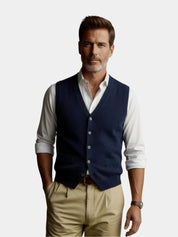 Cashmere Cardigan Vest  - North & Row